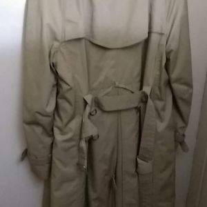 Tan trench coat